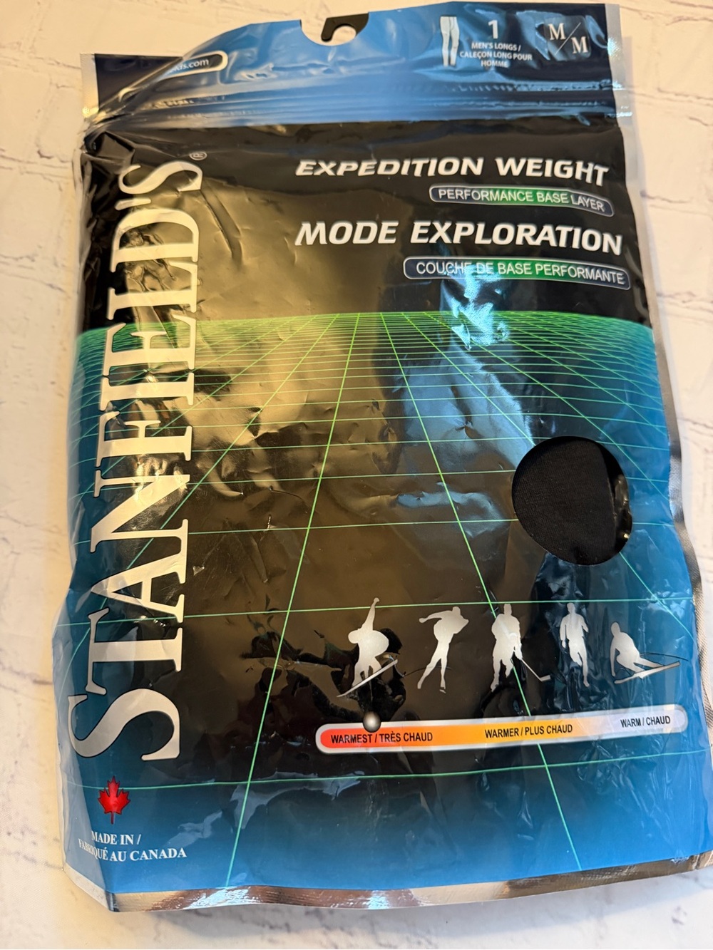 Stanfield's โจ Expedition Weight Base Layer Bottoms Black Medium NWT